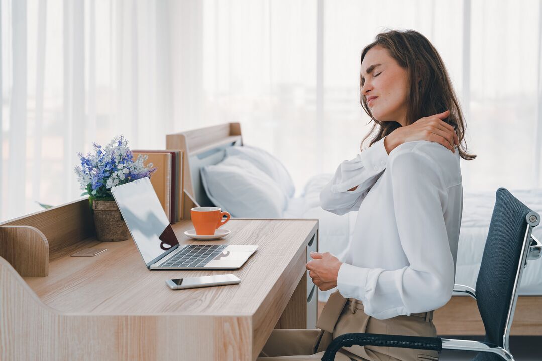 Sitting for long periods of time may lead to cervical osteochondrosis